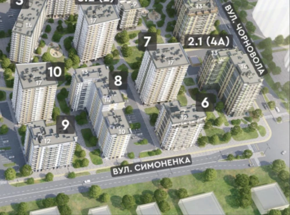 Sale of a 3-bedroom apartment in the "Krona Park" residential complex