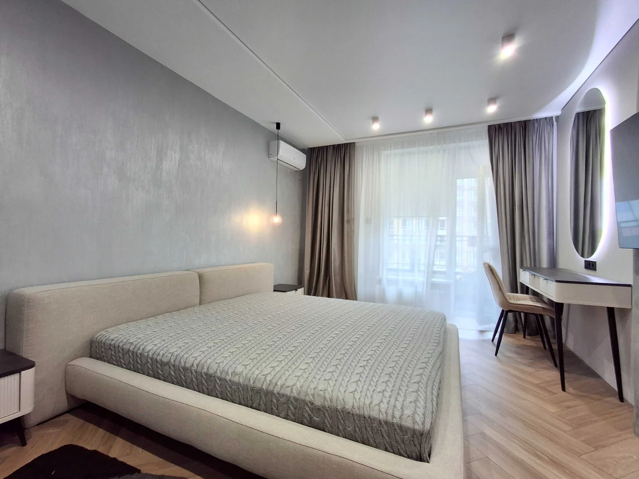 2 room apartment, 83.68/35.2/24.7 sq m, Brovary, Soborna Street, 23. Krona Park 2 residential complex. Floor 10/14.