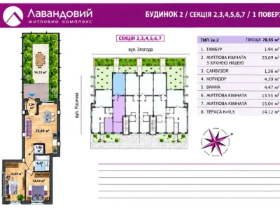 Квартира. Бровари, Злагоди вул.