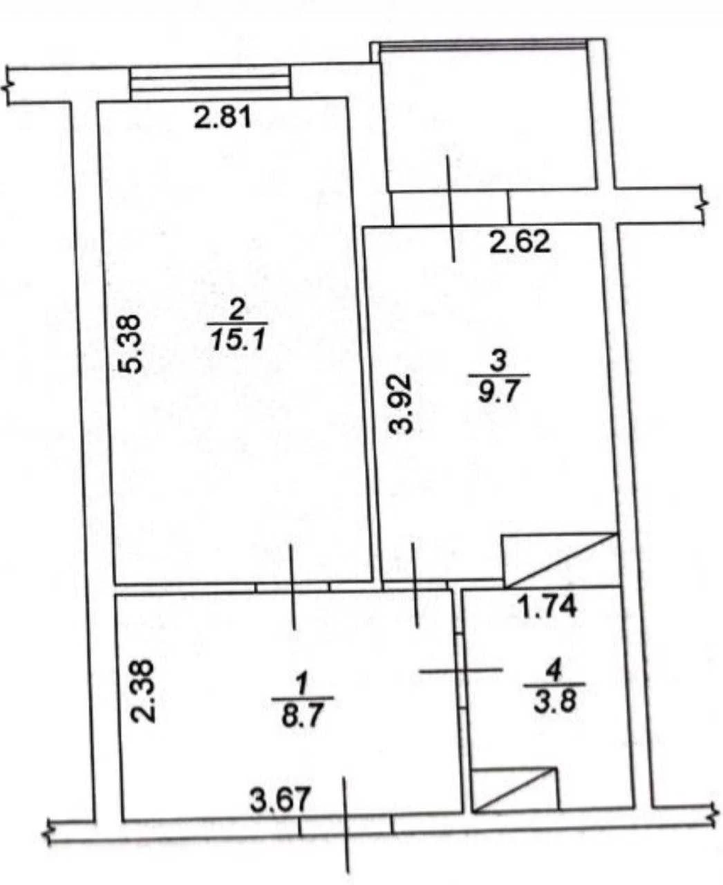 Продажа 1-комнатной квартиры в Броварах, ЖК Атлант, улица Металургів, 35