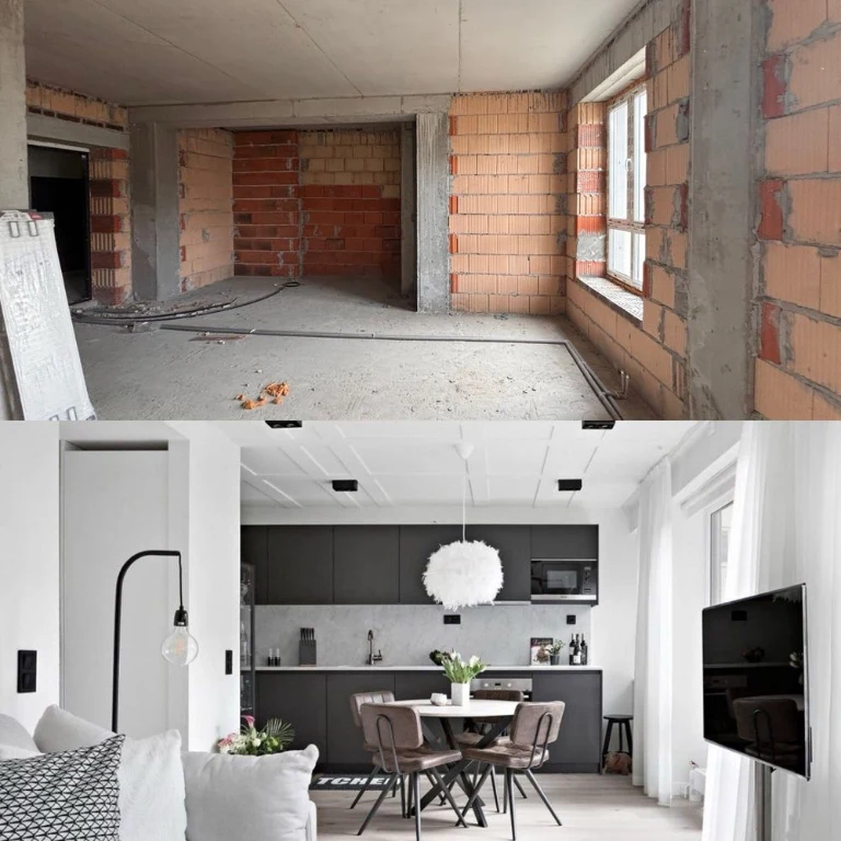1-bedroom apartment after construction in the Skandia residential complex