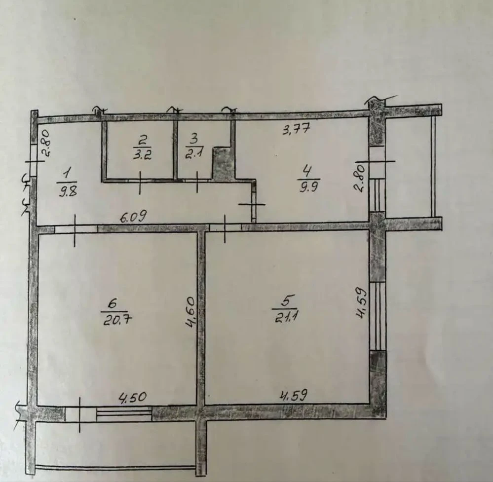 Sale of a 2-bedroom apartment, вул. Москаленка (Krasovsky)