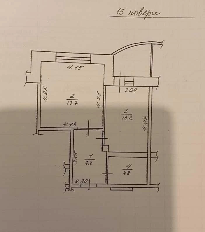 1-room apartment for sale, 48 sq.m., Brovary