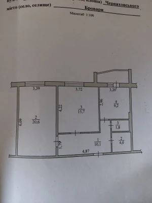 Продам двокімнатну квартиру. Симона Петлюри 36