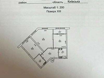 Apartment. Ivan Sokura Street, Brovary.