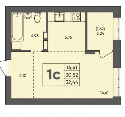 For Sale 1-bedroom apartment in Brovary, 33 sq.m, Scandia residential complex from the owner