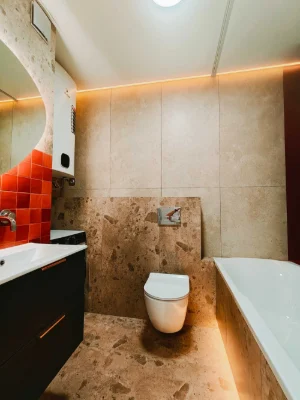 "Euro-two-room apartment" with custom renovation in a new building with generator