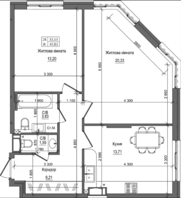 2-bedroom apartment in the Comfort Class ЖК Петлюри, 28 near the TРЦ T