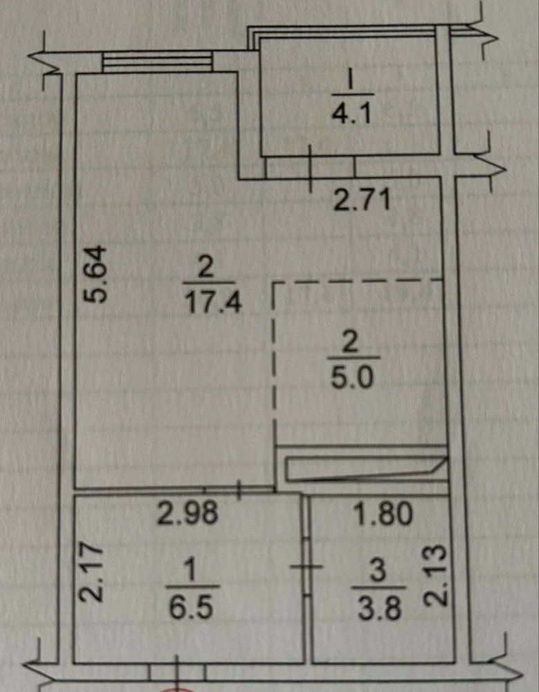 No commission. Selling 1-bedroom apartment, 37 sq m, Metallurgiv 35