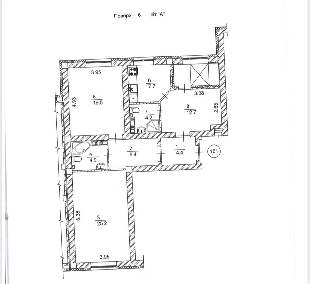 Apartment for sale. 3-room apartment 89.8 sq.m. Owner. Scandia residential complex.