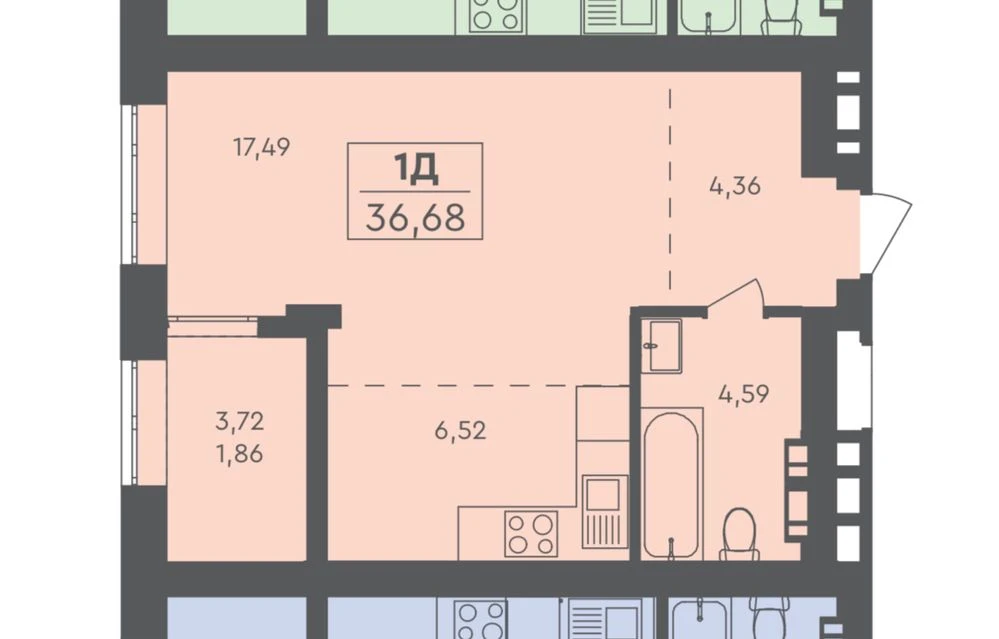 Продаж 1к квартири ‼️ 37м2 ЖК Scandia