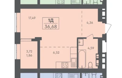 Продаж 1к квартири ‼️ 37м2 ЖК Scandia