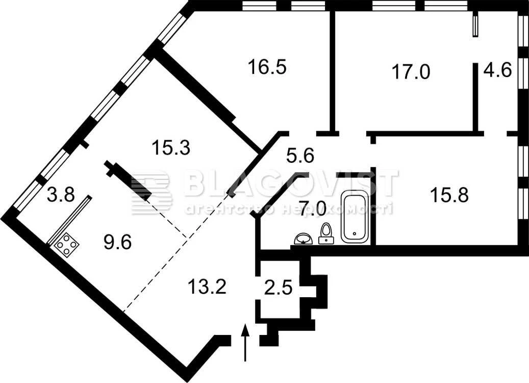 For Sale: 3-bedroom apartment, 111 sq m, Kyivska 235, Madison Gardens Residence, Bro