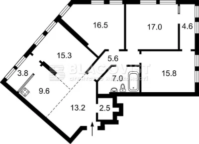 For Sale: 3-bedroom apartment, 111 sq m, Kyivska 235, Madison Gardens Residence, Bro