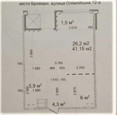 Новая 1-комнатная квартира 41 кв.м в г. Бровари ВЛАДЕЦ
