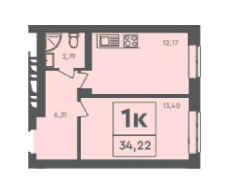 1-кімнатна квартира в житловому комплексі SCANDIA СКАНДІЯ