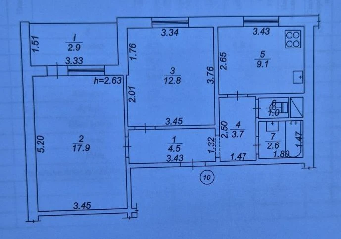 Продажа 2-комнатной квартиры