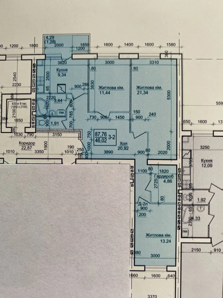 Продаж !! Квартира - 92,9 м² (700$/м²)