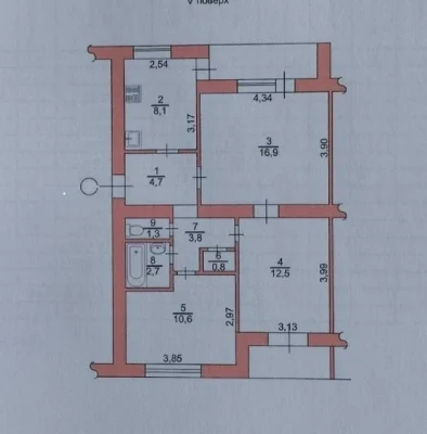 Kyiv, Vasyl Mazepa Avenue. City Center. 3-room apartment.