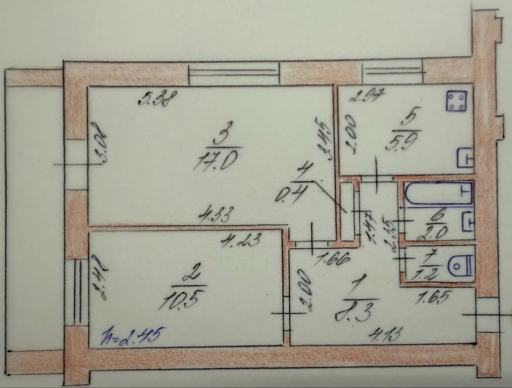 Продам 2-кімн. квартиру у м. Вишгород (центр), Київська обл.