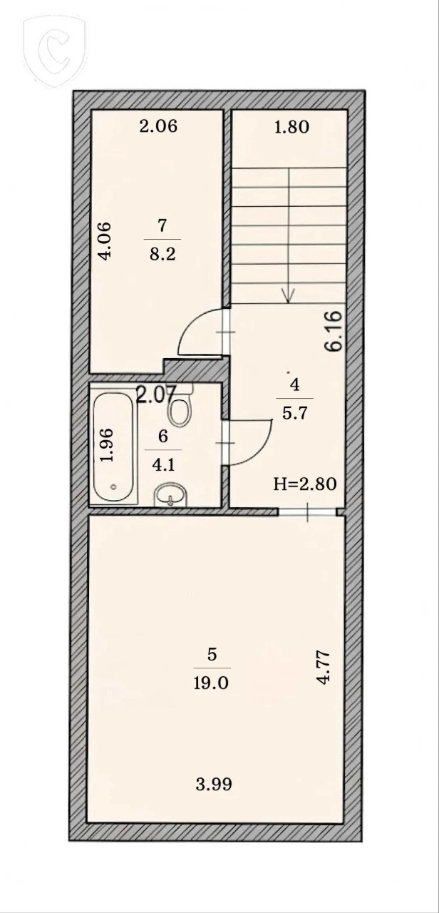 3-room apartment in the center of Vishgorod - "School" residential complex