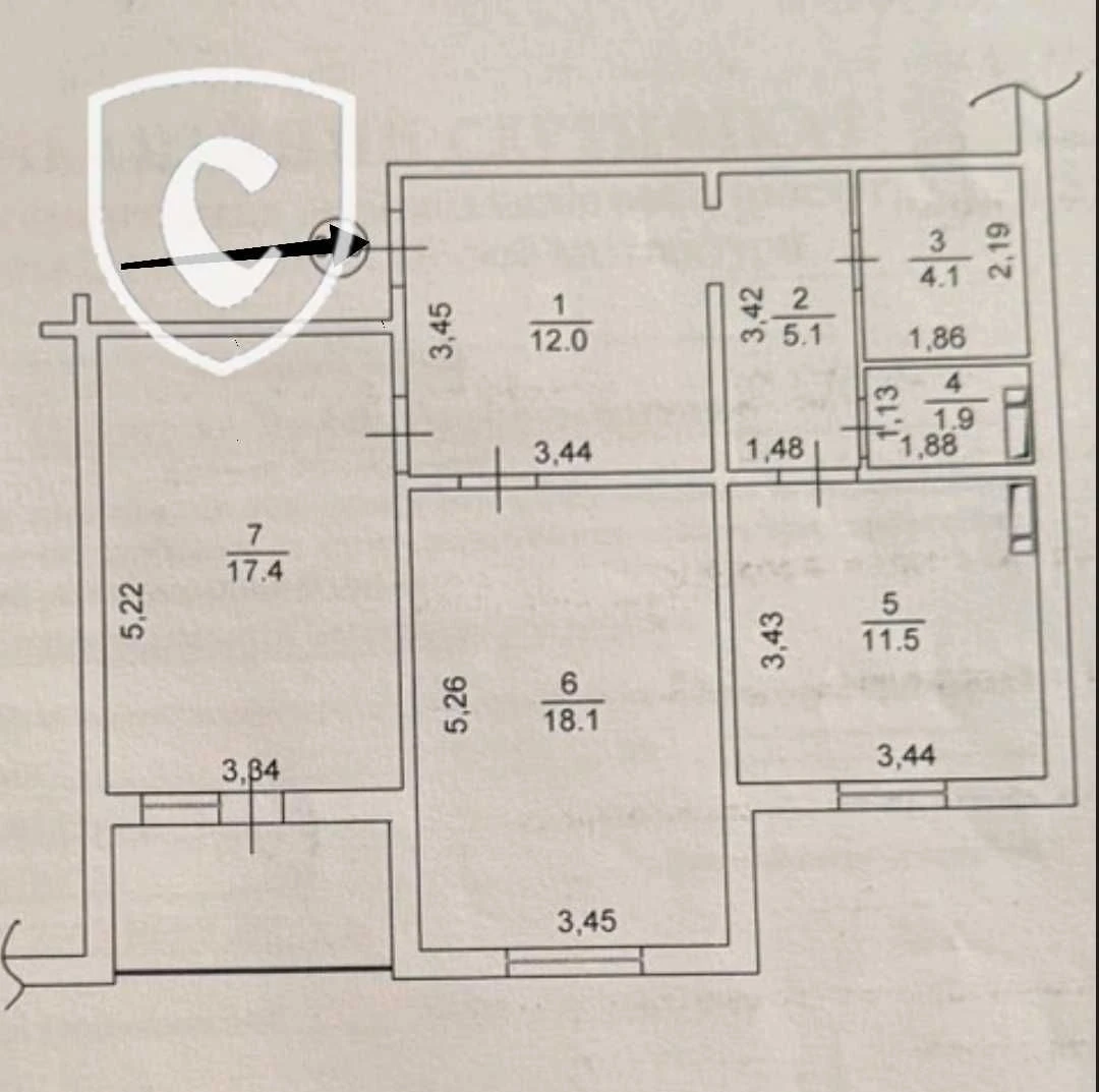 2-bedroom apartment in the "Yaroslavich-1" residential complex, Vyshorod. Government programs