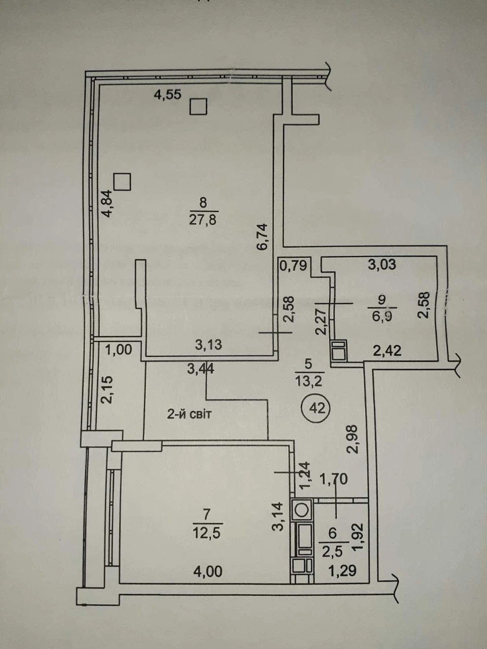 Two-Level, 3-Bedroom Apartment, "Velesgard" Residence