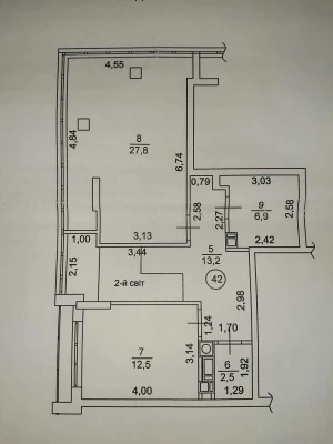 Two-Level, 3-Bedroom Apartment, "Velesgard" Residence