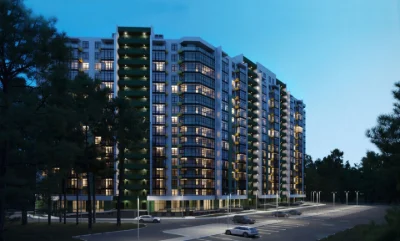 Sale of a 1-bedroom apartment, 37.52 m² in the "Kyivski Zori" residential complex, in the city of Vyshorod.