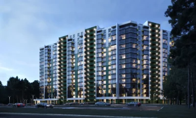 Sale of a 1-bedroom apartment, 37.52 m² in the "Kyivski Zori" residential complex, in the city of Vyshorod.