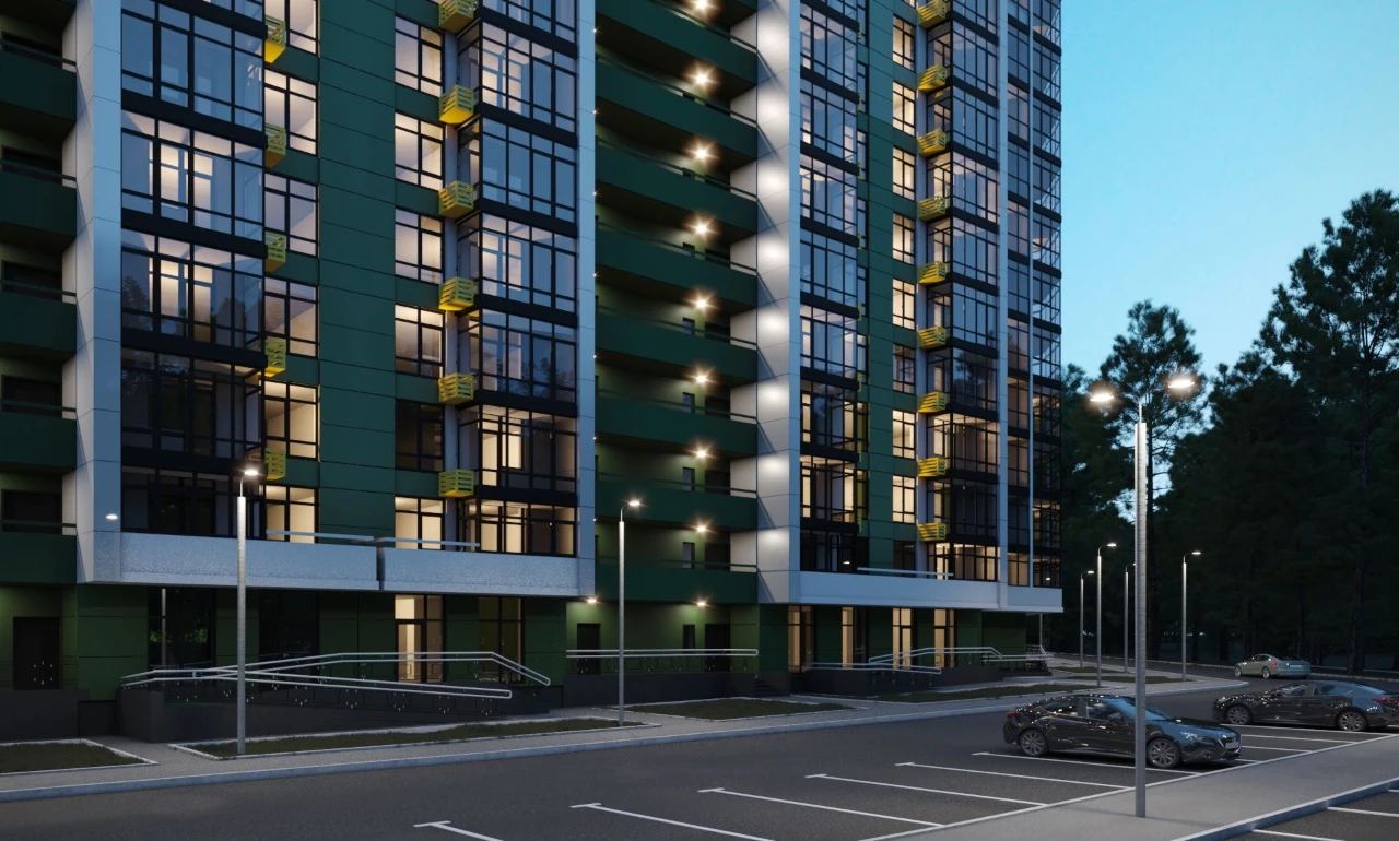 Sale of a 1-bedroom apartment, 37.52 m² in the "Kyivski Zori" residential complex, in the city of Vyshorod.