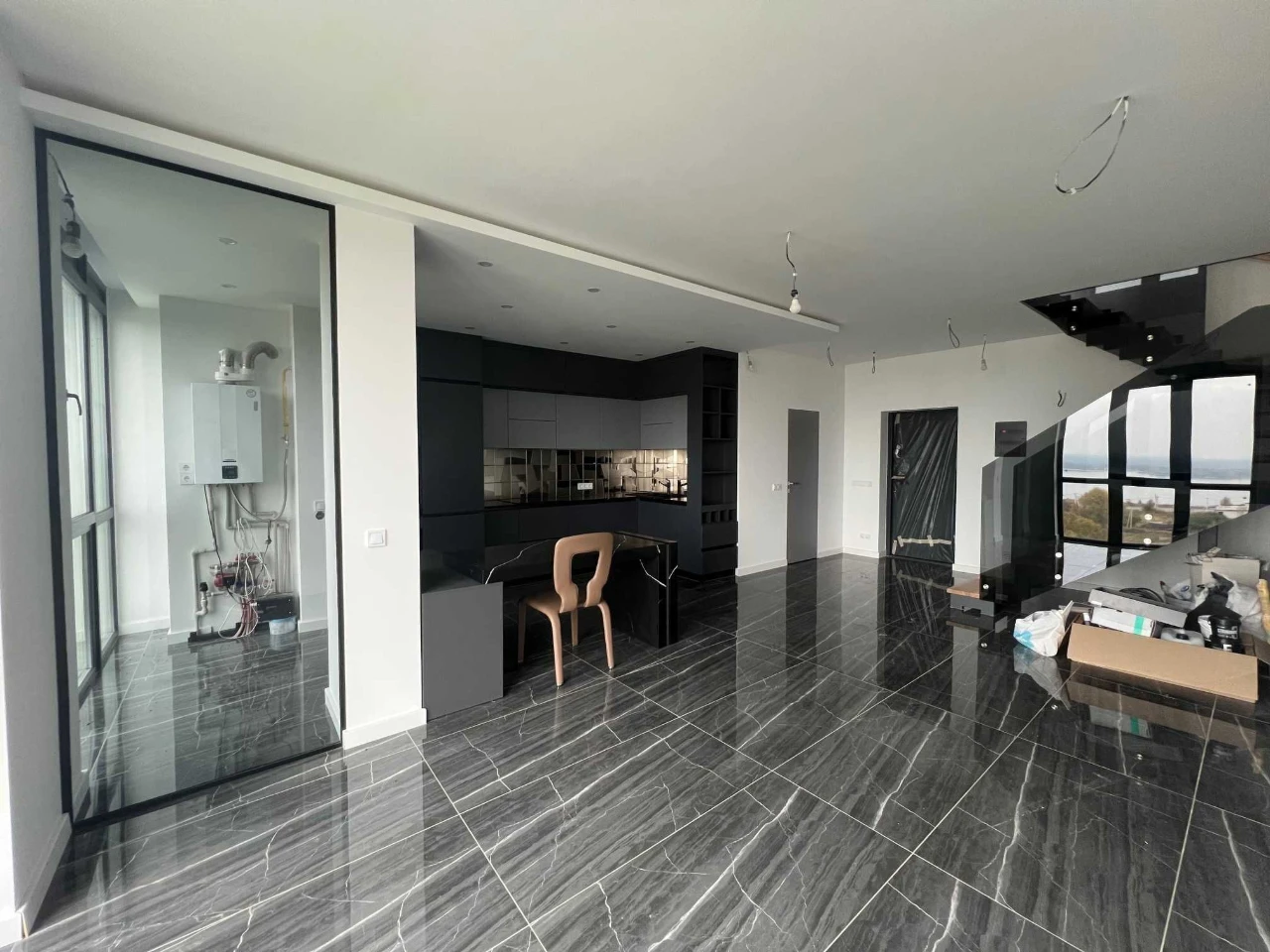Duplex apartment 90 sq m, with a view of the Kyiv Sea