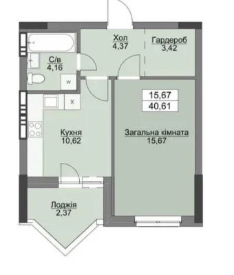 Продам 1-но ком квартиру
