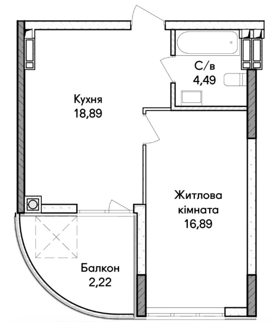 Military-Apartment in Irpin under the eOselya program for 10 17