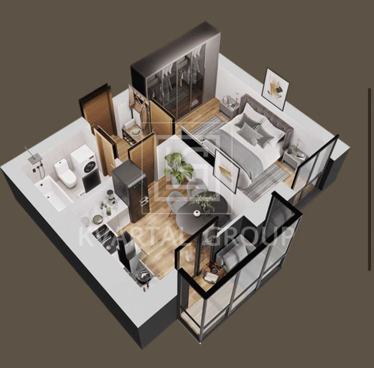 1-комнатная квартира Ирпень | ЖК Grand Country | 34,95 м2