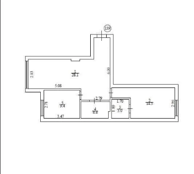 Euro 3-room apartment with designer renovation and furniture.