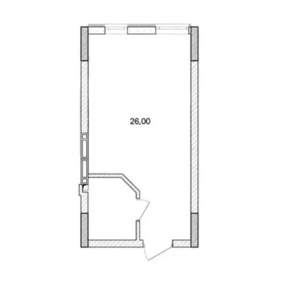 Unique Offer, Fully Furnished Apartment-Studio 26 m² in Irpin