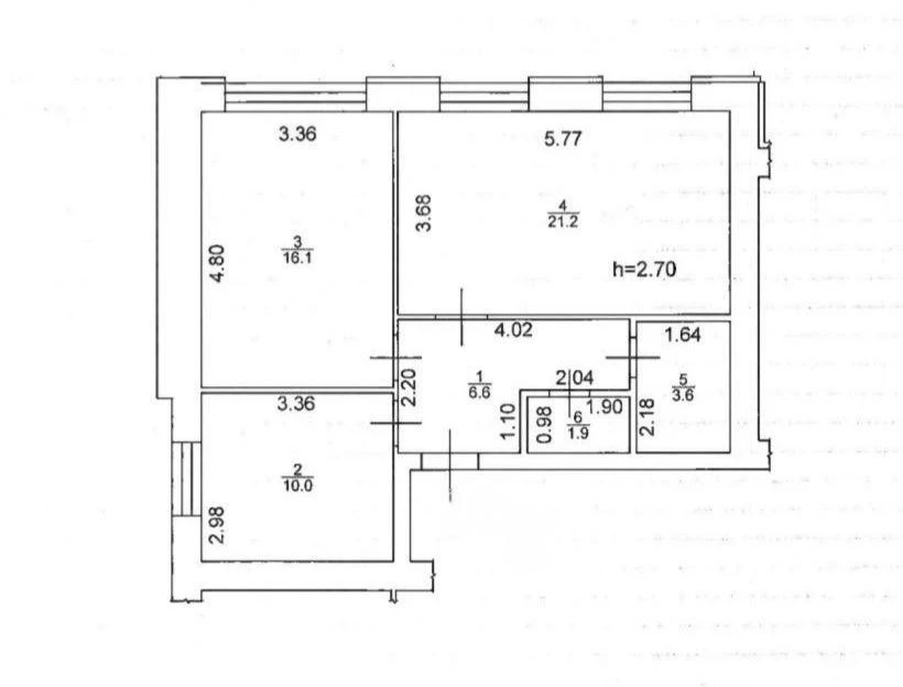 Apartment in ЖК Нові Метри Центр. 2-3 rooms with gas.