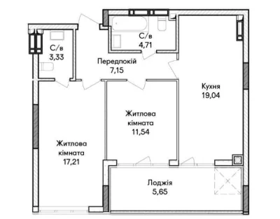 Квартира з газом. На території школа, поруч дит. садок. МОН
