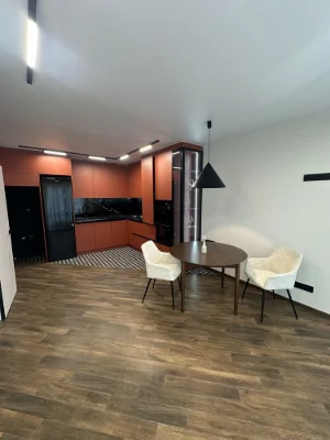 One-bedroom apartment with a kitchen of 21 square meters and individual gas heating
