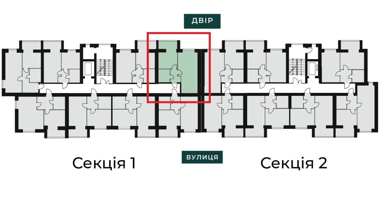 Велика 1к квартира у місті Буча - з можливим розтермінування