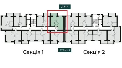 Велика 1к квартира у місті Буча - з можливим розтермінування
