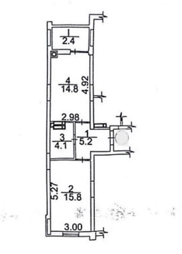 Продам 1к квартиру 42,3м2, є газ! Ірпінь, вул.Ольги Кобилянс