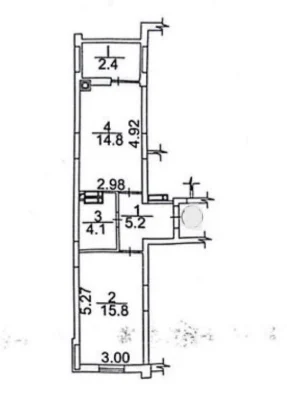 Продам 1к квартиру 42,3м2, є газ! Ірпінь, вул.Ольги Кобилянс