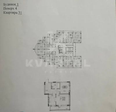 Квартира в ЖК River Port, 2-кімнатна, 54 м²