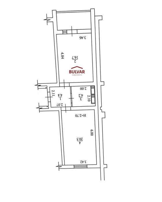 My EX ‼️ The best layout and floor of a 1-2 room apartment, 3/9,