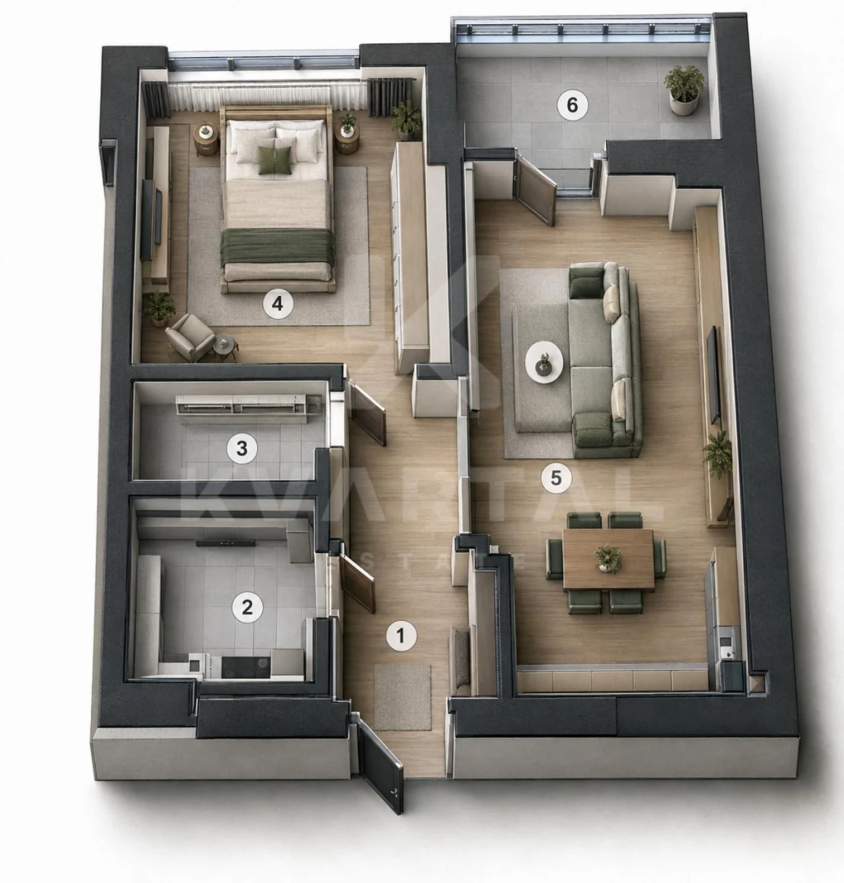 Apartment with unfinished renovation in Irpin. Excellent offer
