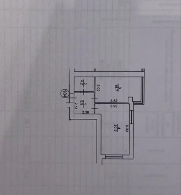1-bedroom apartment 46.1 sq m in a new building. Favoryt Premium residential complex.
