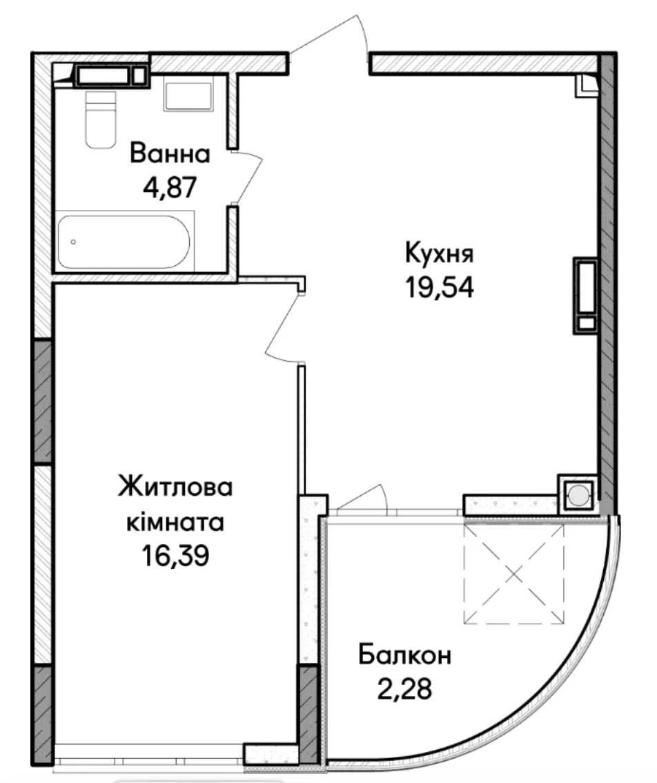 1-bedroom apartment in "Synergy City" - Available for Installment