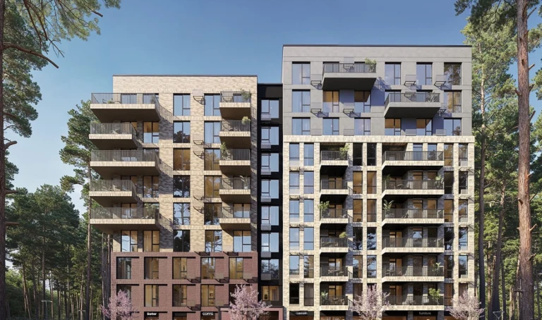 2-bedroom apartment in a new business class residential complex, White Box entrance